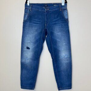 Armani Jeans Y31 Antifit Low Crotch Distressed Jeans - Men's Size 30*29 - Blue
